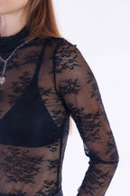 Lupetto pizzo stretch