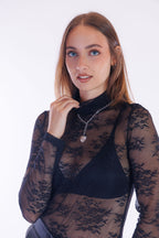 Lupetto pizzo stretch