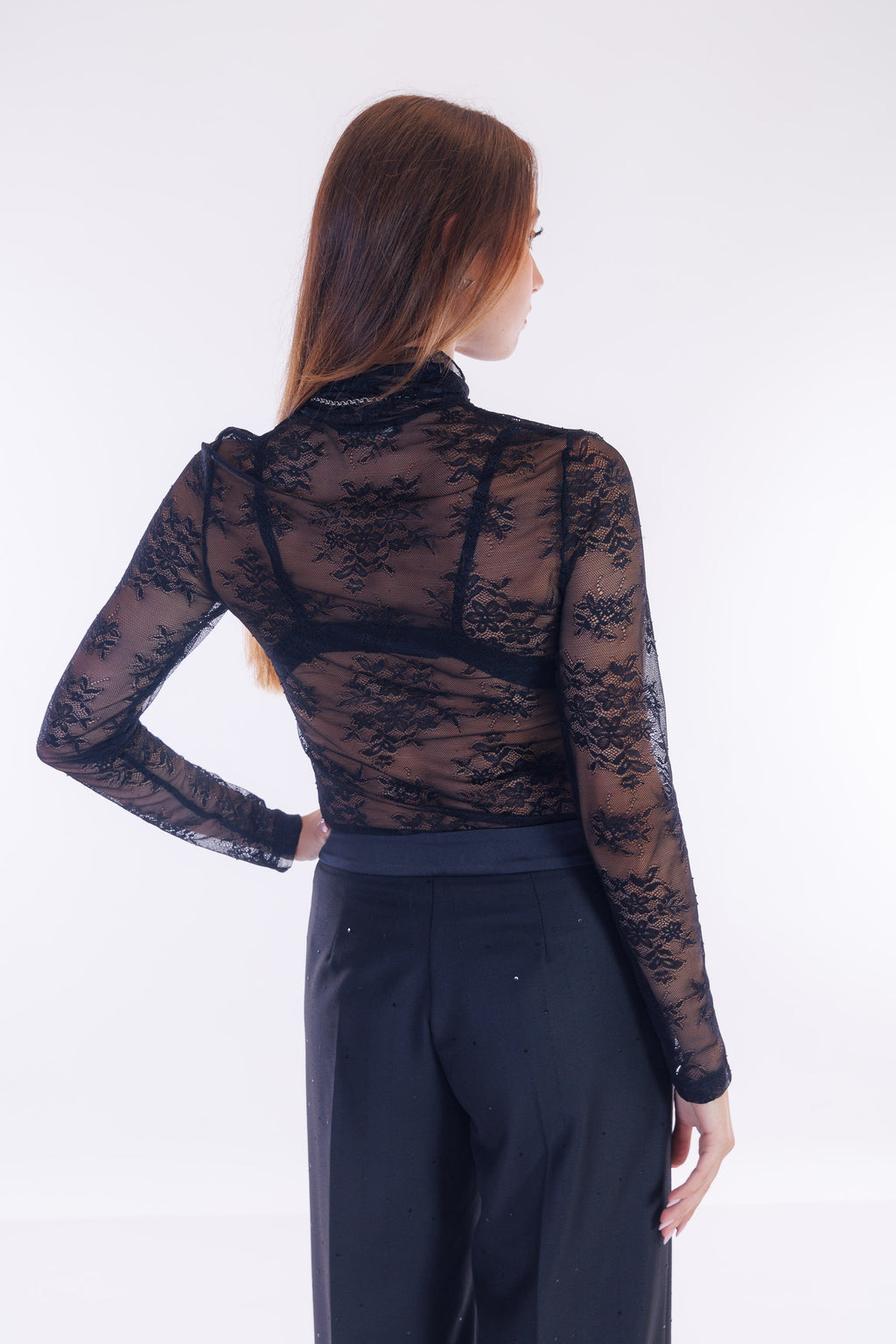 Lupetto pizzo stretch