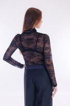 Lupetto pizzo stretch