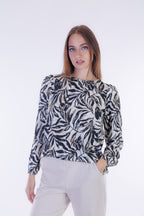 Blusa fantasia foglie