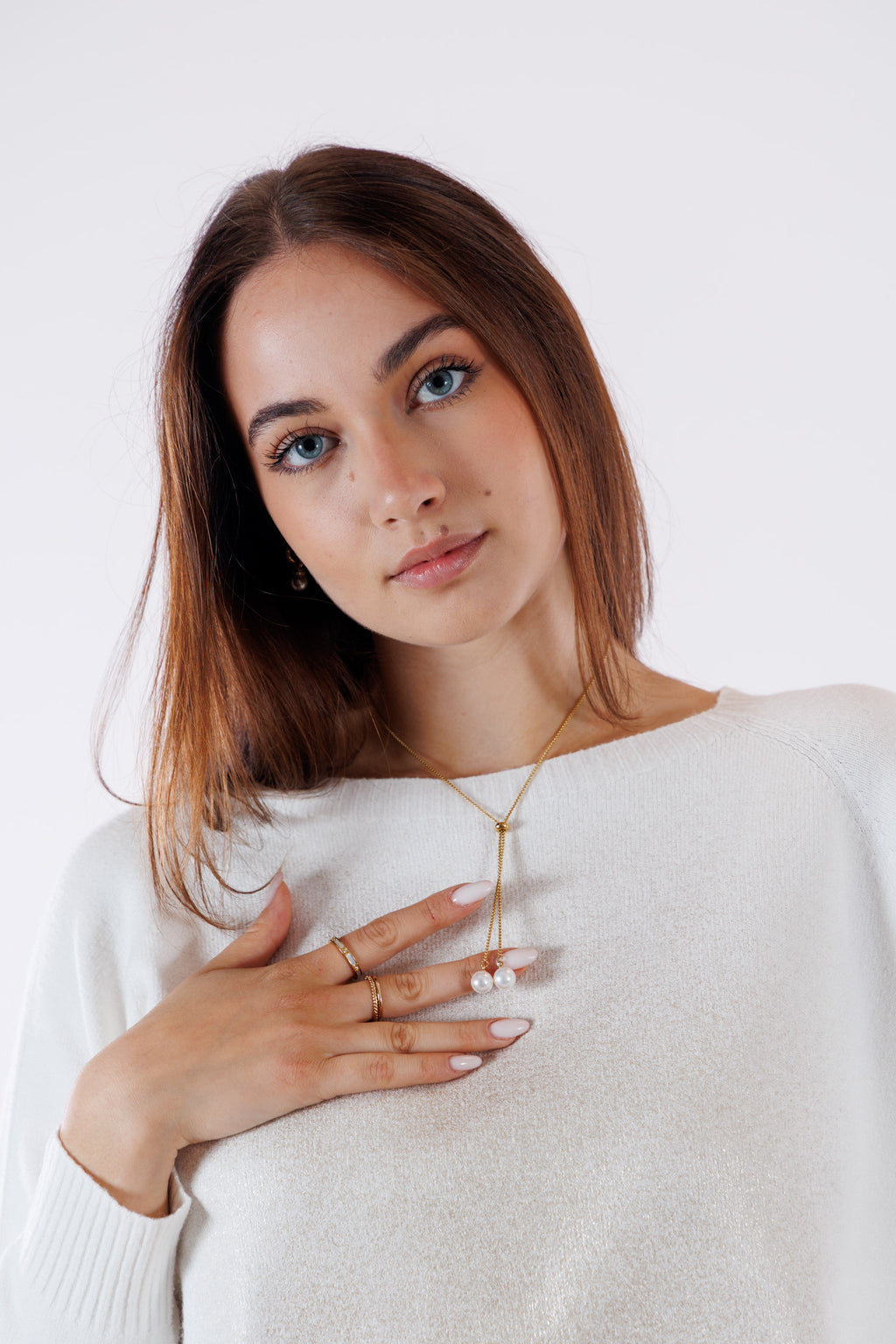 Collana ciondoli perle