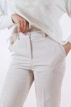 Pantalone cropped risvoltino