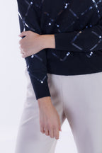 Maglia paillettes rombi