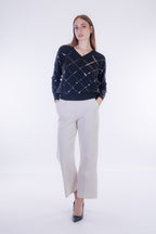 Maglia paillettes rombi