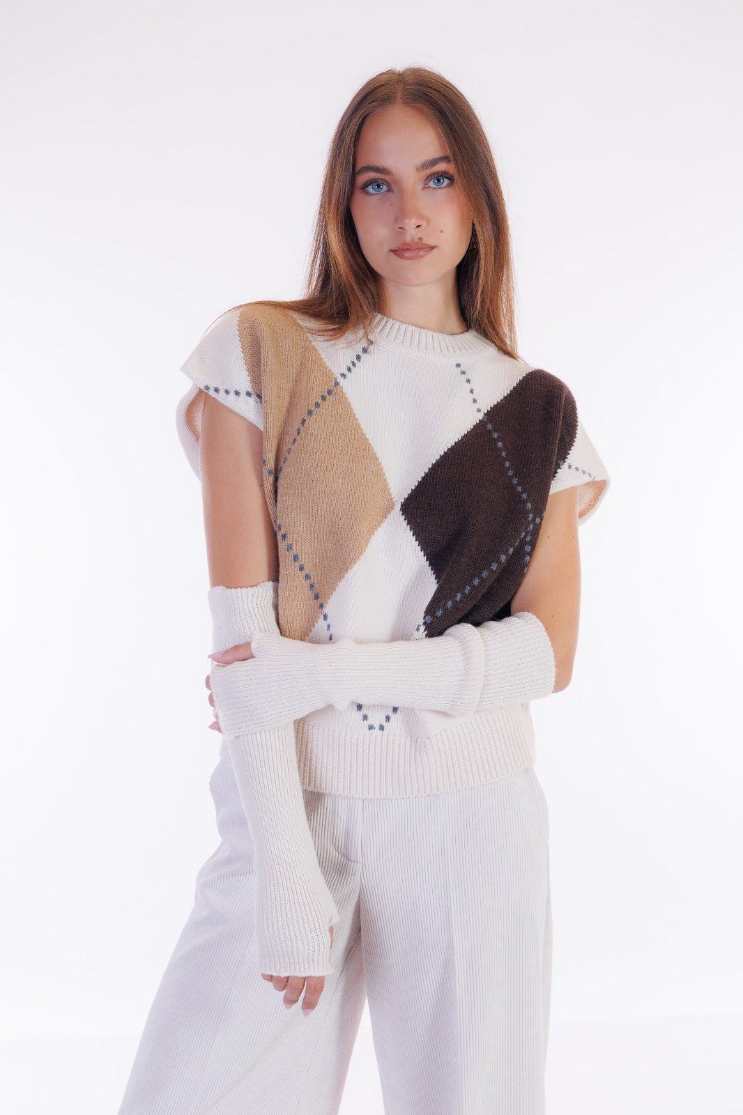 Maxi gilet con manicotti