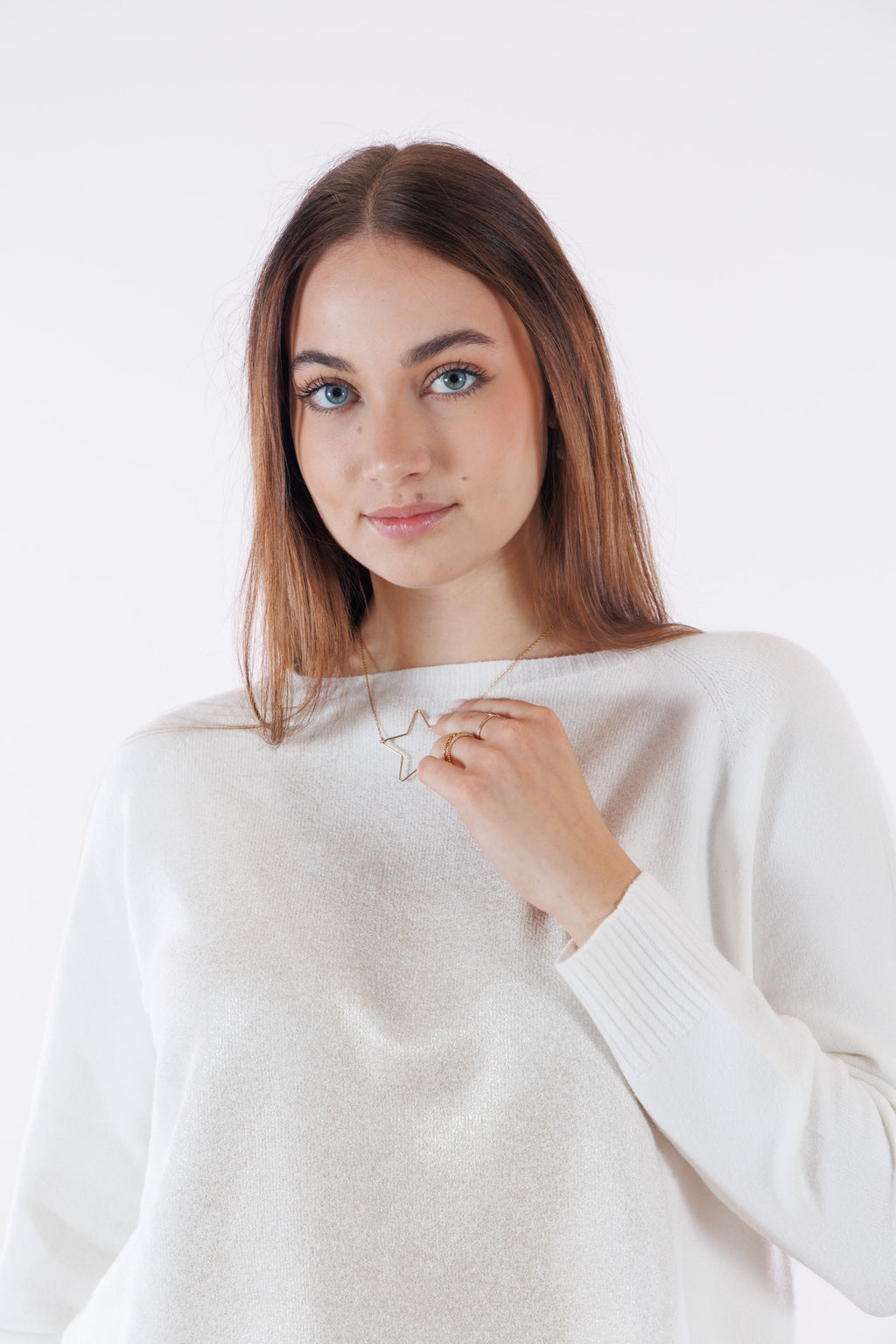 Collana stella dorata