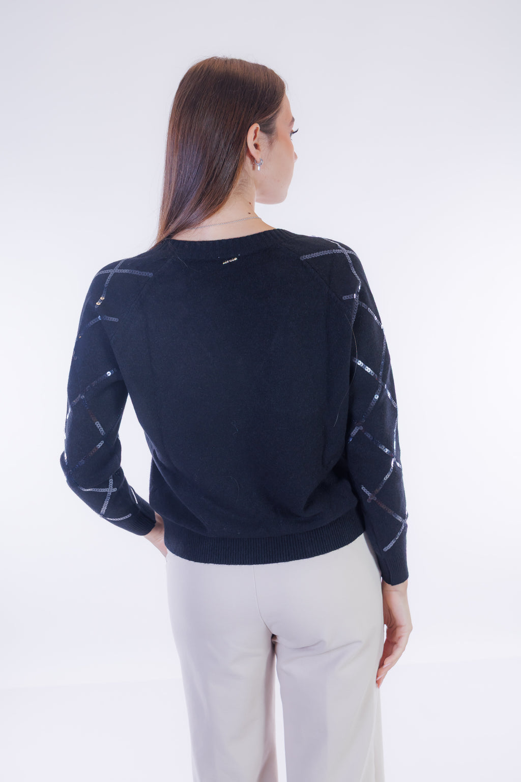 Maglia paillettes rombi