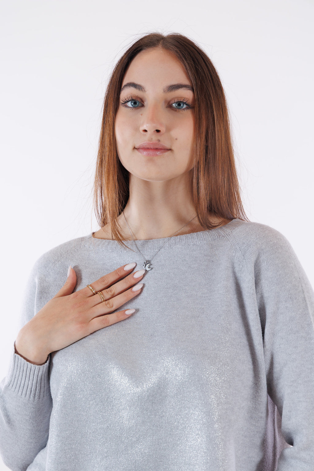 Collana luna e punto luce