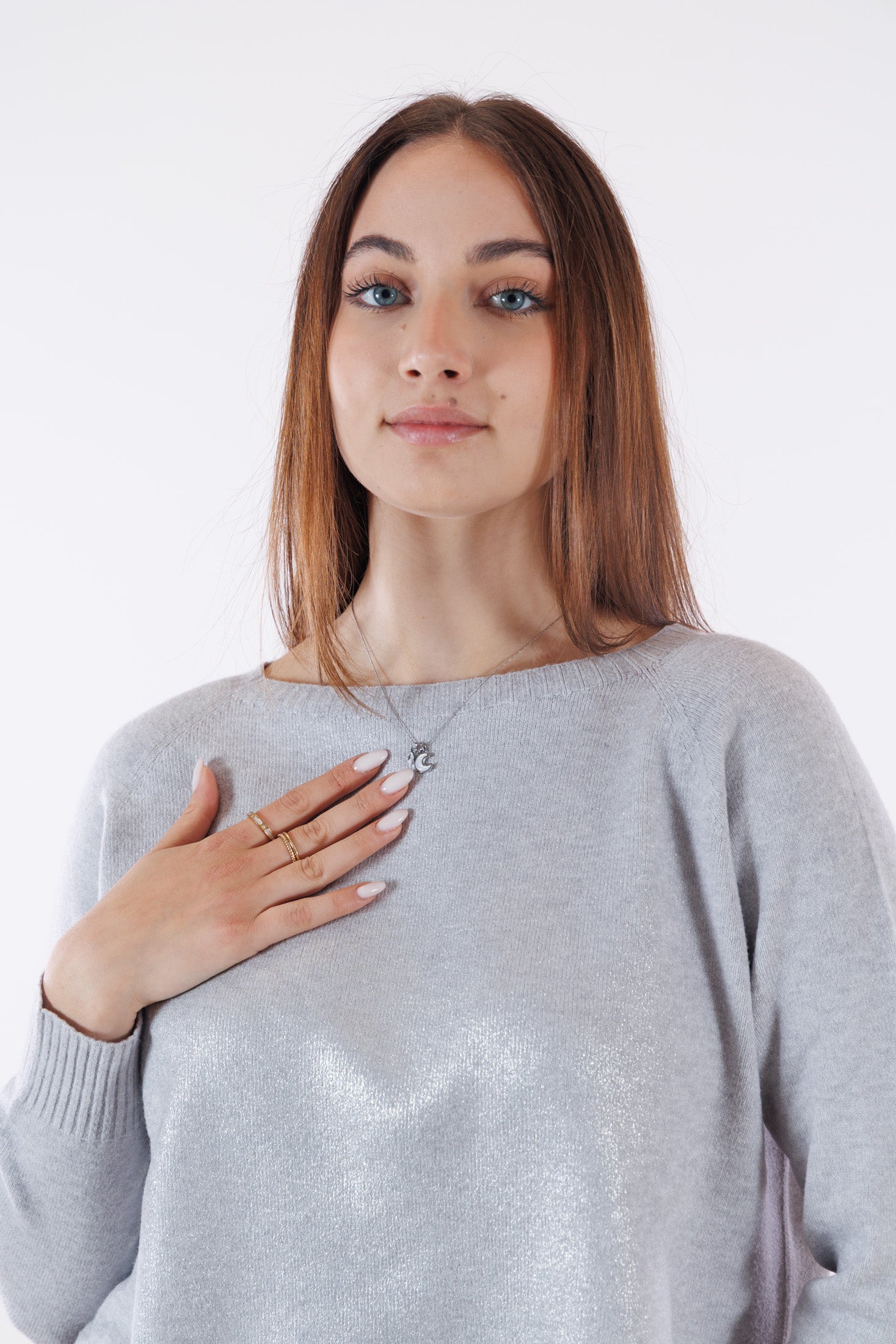 Collana luna e punto luce