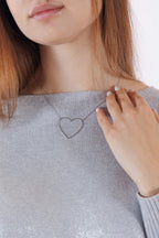 Collana argento cuore