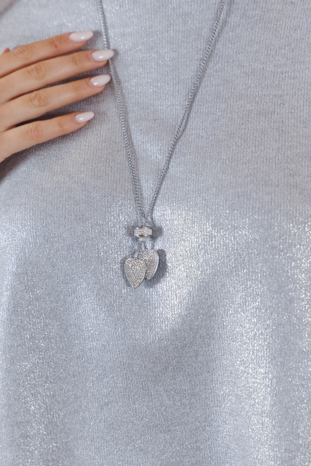 Collana cuori pendenti