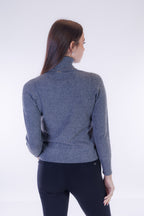 Maglia dolcevita strass collo