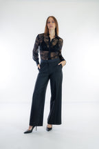 Camicia pizzo stretch