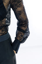 Camicia pizzo stretch