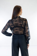 Camicia pizzo stretch