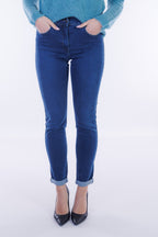 Jeans skinny risvoltino