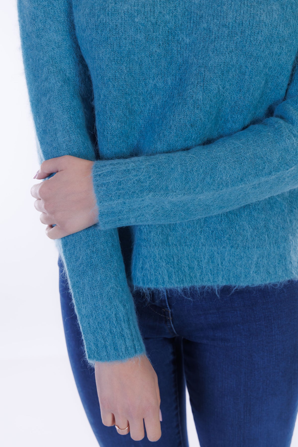 Maglia girocollo m. alpaca