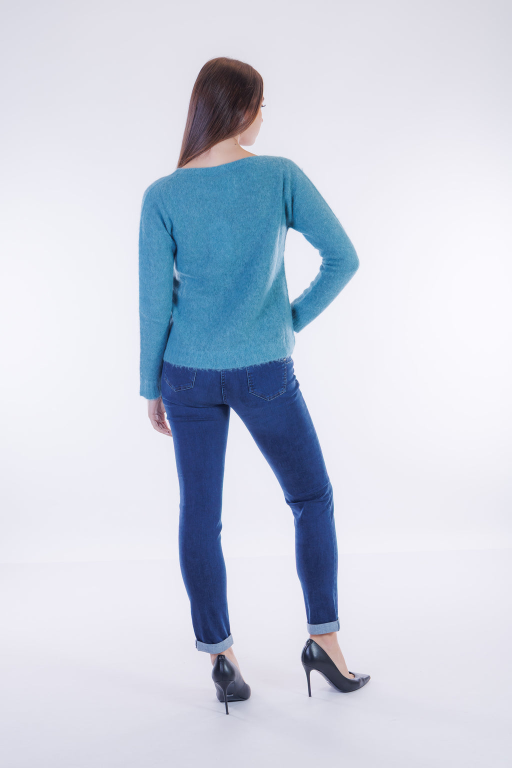 Jeans skinny risvoltino