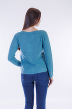 Maglia girocollo m. alpaca