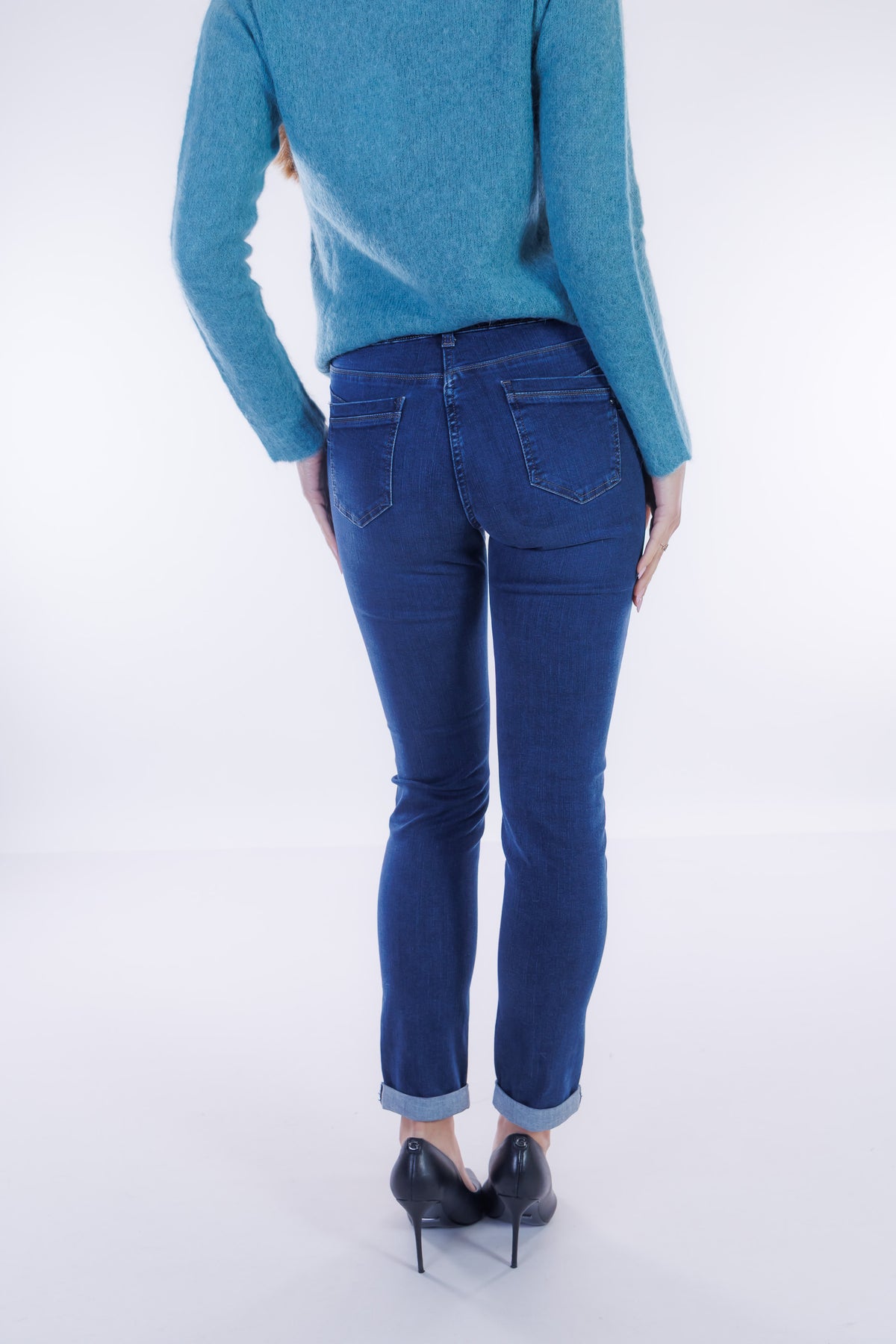 Jeans skinny risvoltino