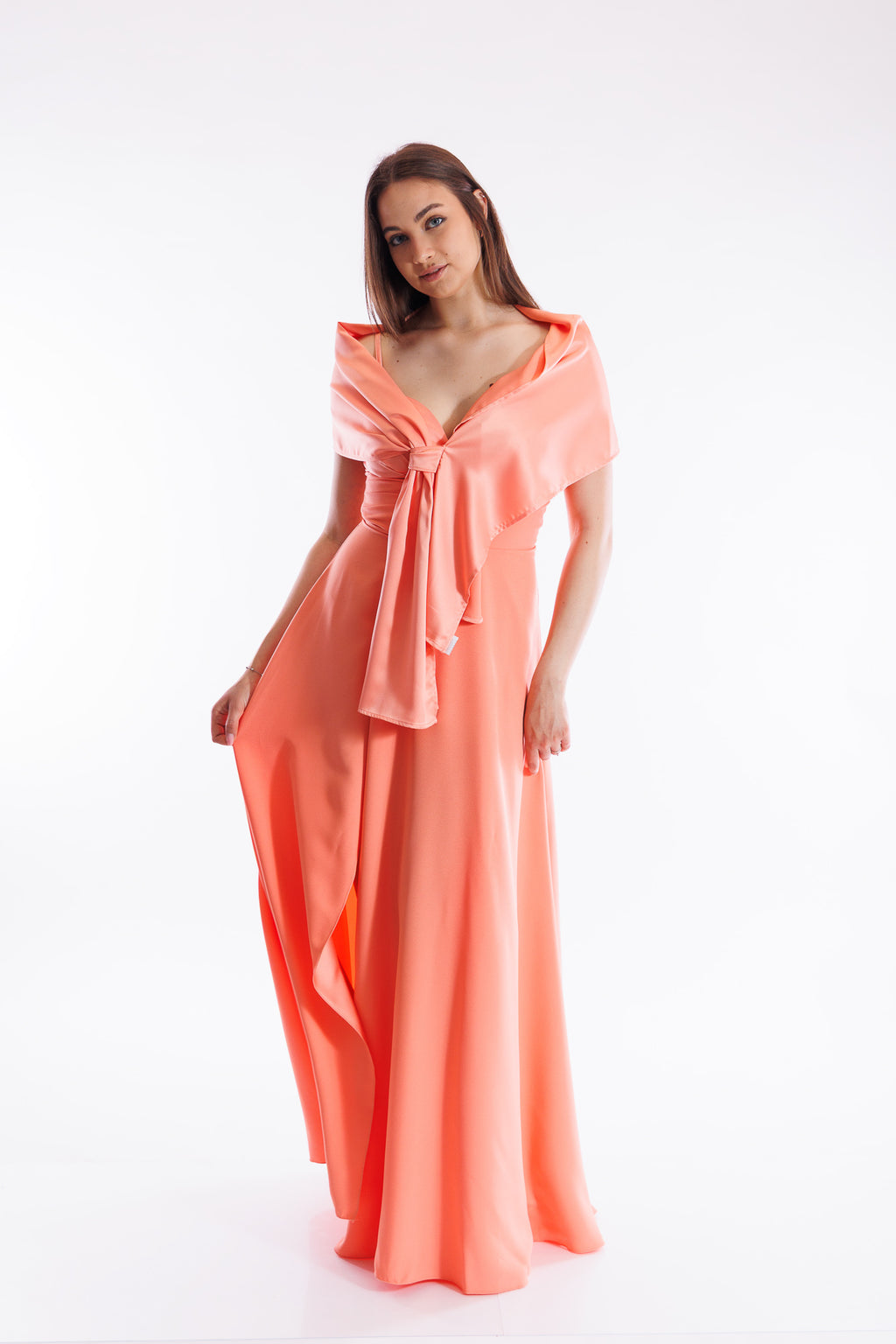 Abito sottoveste con stola