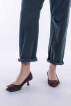 Pantalone barrel velluto