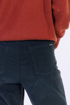 Pantalone barrel velluto