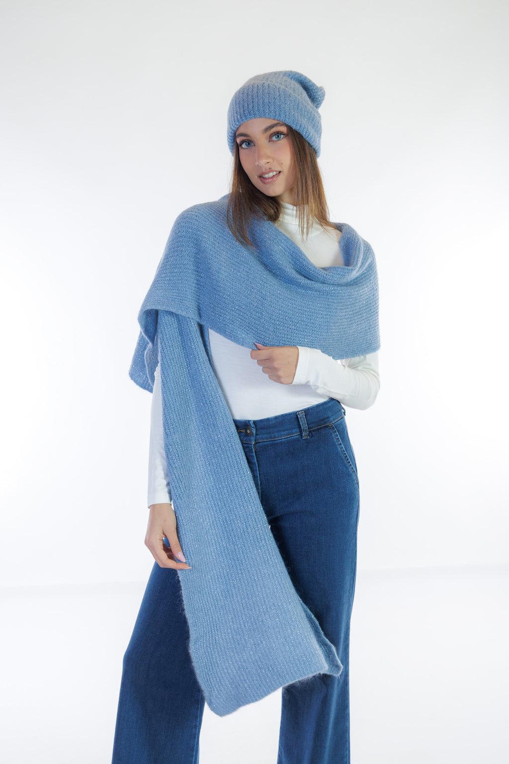 Sciarpa lurex mohair