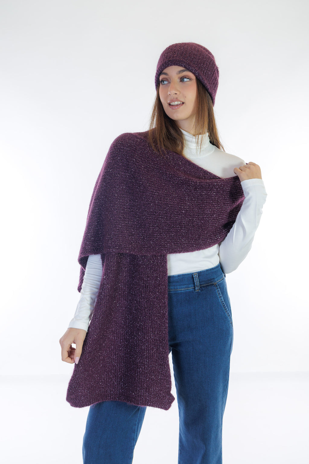 Sciarpa lurex mohair