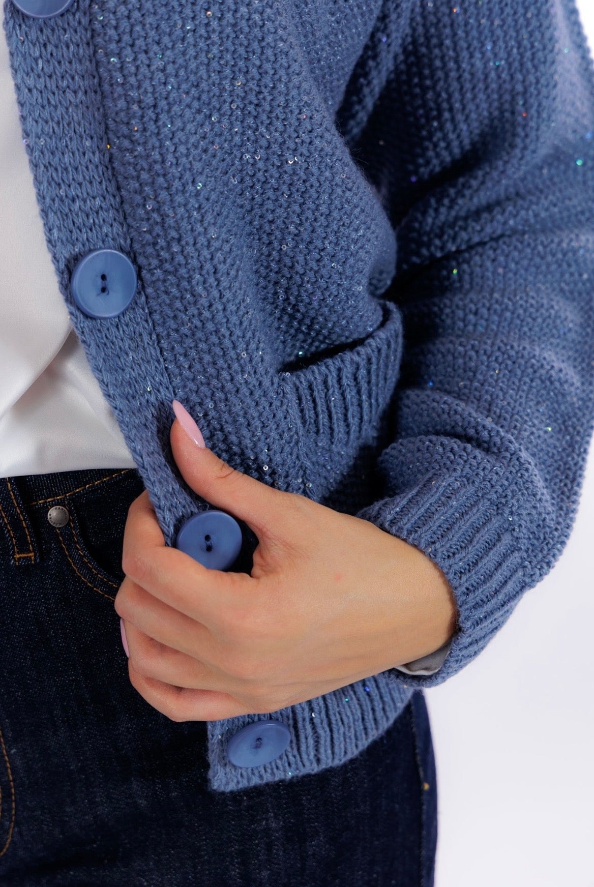Cardigan micro paillettes