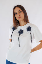 T-shirt centrini ricamati