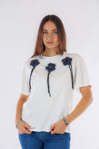 T-shirt centrini ricamati