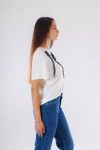 T-shirt centrini ricamati