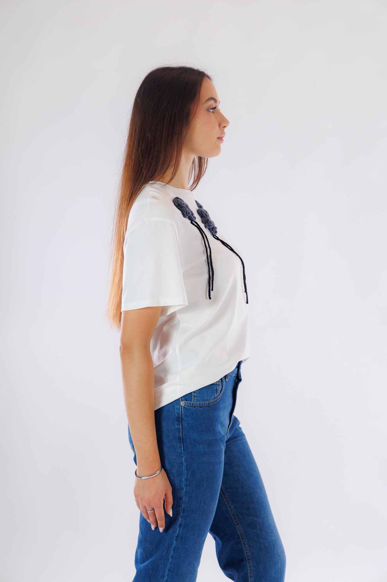 T-shirt centrini ricamati