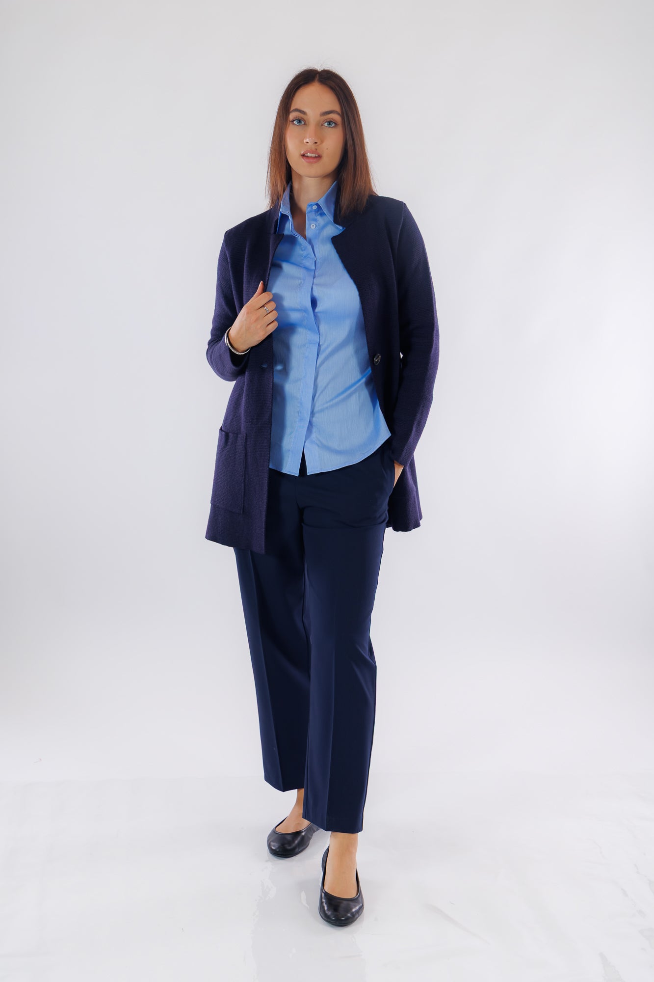 Giacca lunga punto stoffa