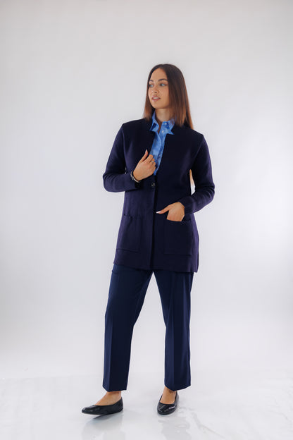 Giacca lunga punto stoffa