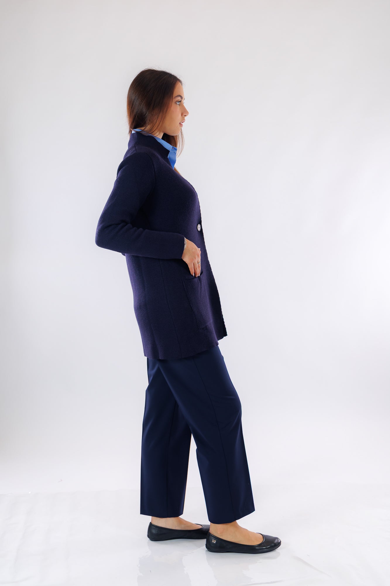 Giacca lunga punto stoffa