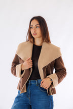 Giacca chiodo eco montone