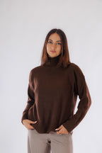 Maglia collo in piedi over