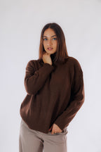 Maglia collo in piedi over