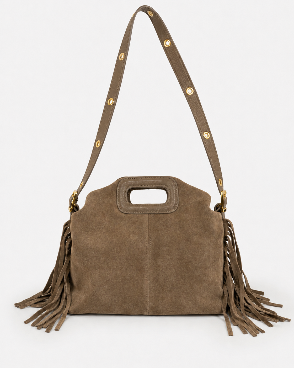 Borsa vera pelle suede