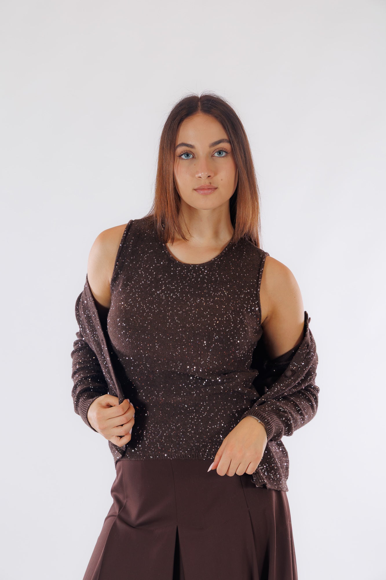 Top micro paillettes