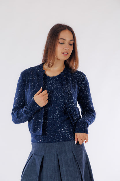 Top micro paillettes