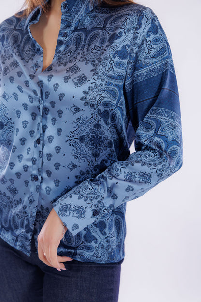 Camicia fantasia cashmere