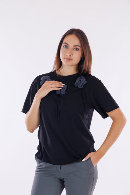 T-shirt centrini ricamati