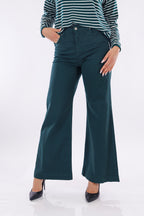 Jeans flare mano pesca