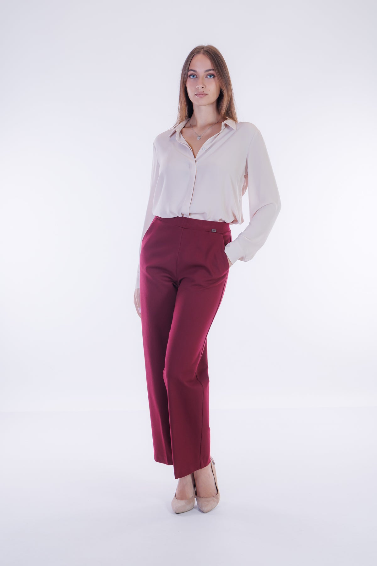Pantalone cropped punto milano