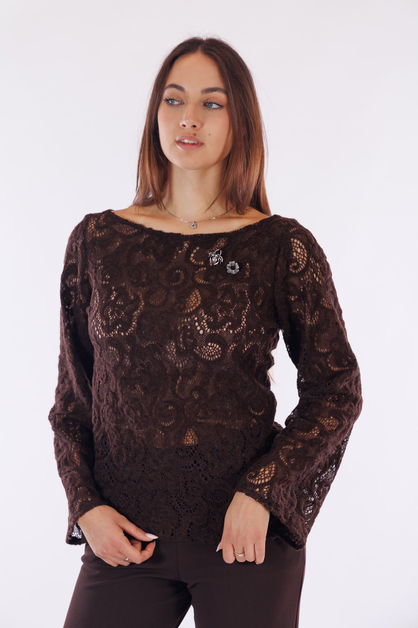 Blusa pizzo lana