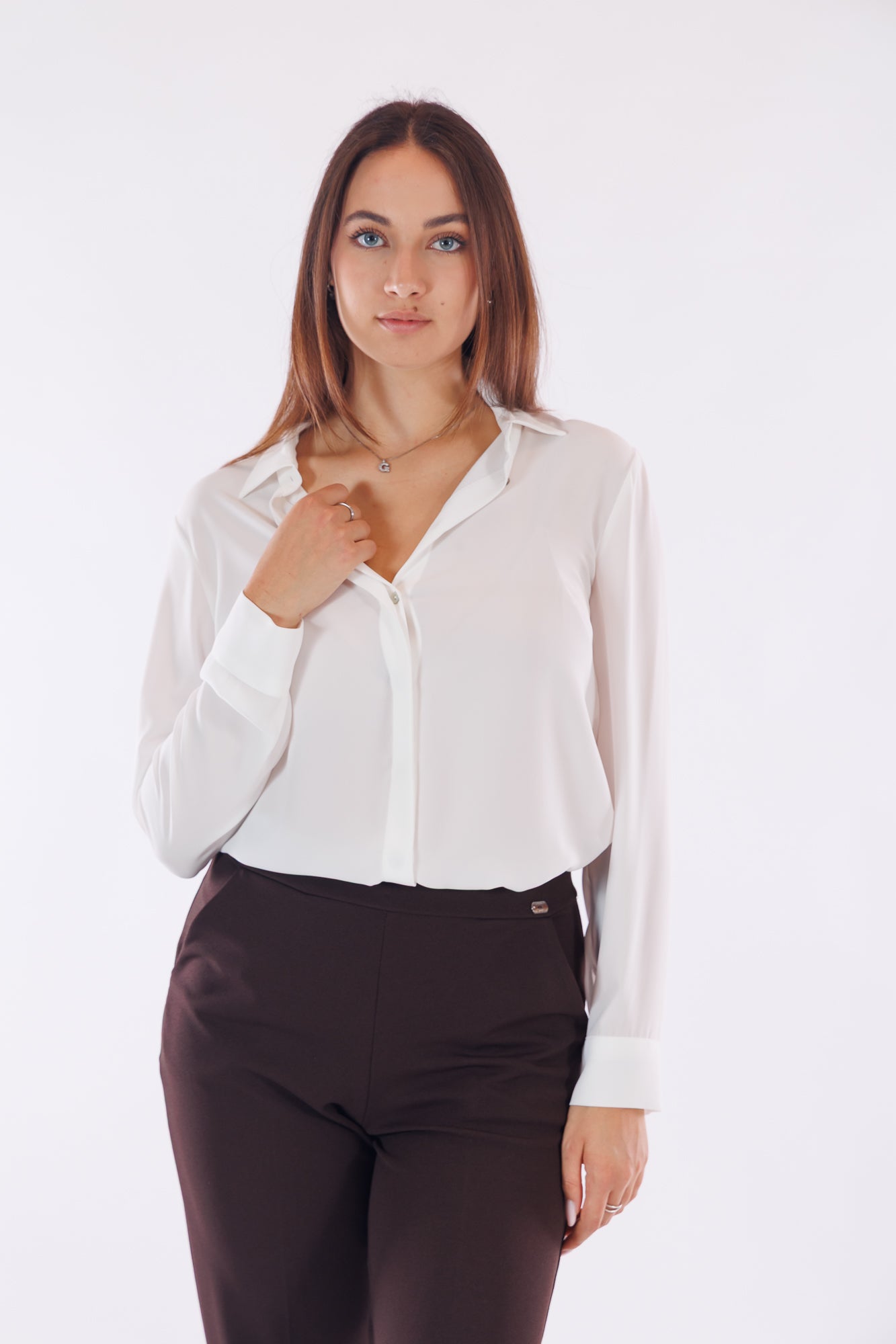 Camicia basica pes setificato